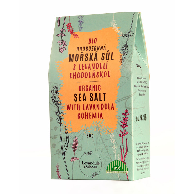 Organic coarse sea salt with Lavandula Bohemia®
